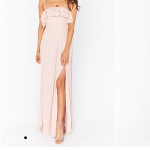 show me your mumu bridesmaids dress dusty blush